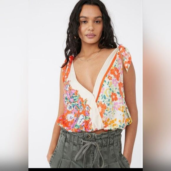 FREE People Tied to You Top, Size M - Picture 1 of 7